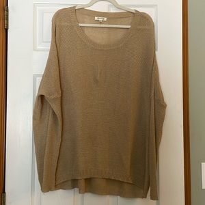 Beige oversized sweater